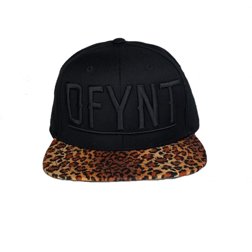 DFYNT BROWN CHEETAH SNAPBACK CAP